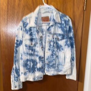 Levi's Blue Tie-Dye Denim Jacket